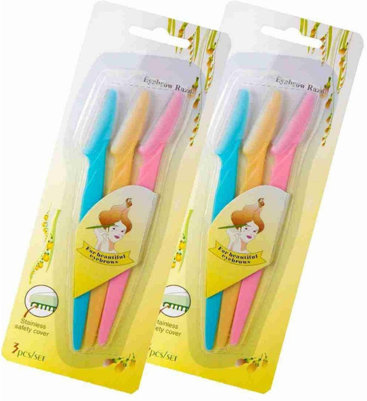 Shivaam Enterprise Eyebrow Razor, Facial Dermaplane Razors Shaver With Precision Cover For Women, Women(Pack Of 6)