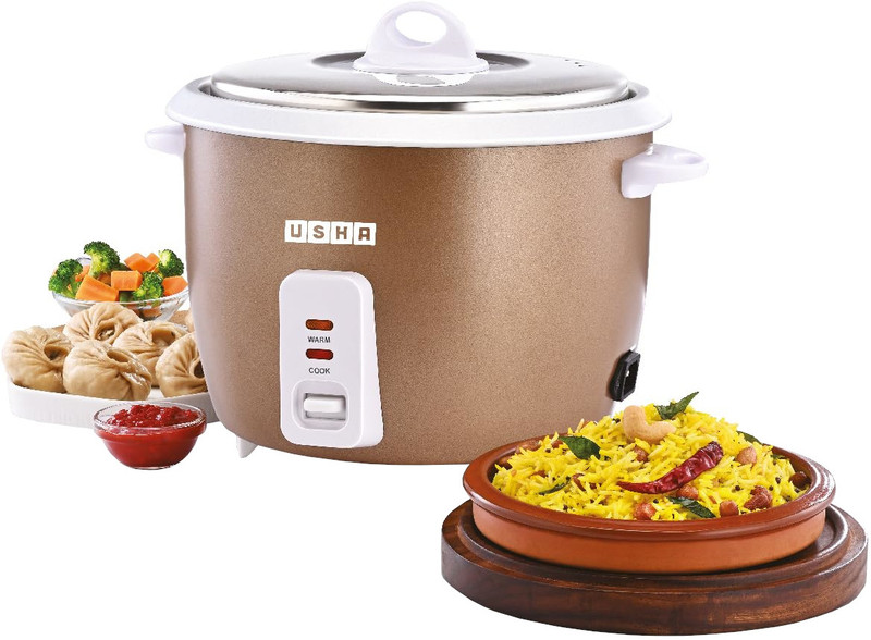 Usha Rc18Ss1 D Electric Rice Cooker(1.8 L, Gold)