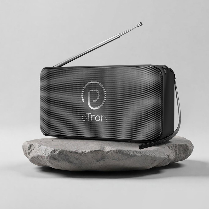 Ptron Musicbot Groove With 10W Pristine Sound, 6Hrs Playtime, Portable, Tws Feature 10 W Bluetooth Speaker(Black, Mono Channel)