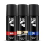 Beardo Deodorant Perfume Body Spray Set For Men (120Ml X 3) | Spy Deo Aromatic Fresh Scent | Mafia Oriental Woody Notes | Don Most Wanted Citrus Musk Fragrance | Christmas Gift For Men | Gift For Friends | Gift For Men