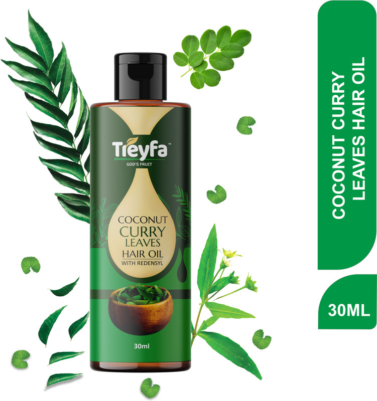 Treyfa Curry Leaves Coconut Hair Oil For Hair Strengthening, Hair Growth  Hair Oil(30 Ml)