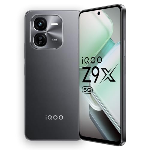 Iqoo Z9X 5G (Storm Grey, 4Gb Ram, 128Gb Storage) | Snapdragon 6 Gen 1 With 560K+ Antutu Score | 6000Mah Battery With 7.99Mm Slim Design | 44W Flashcharge