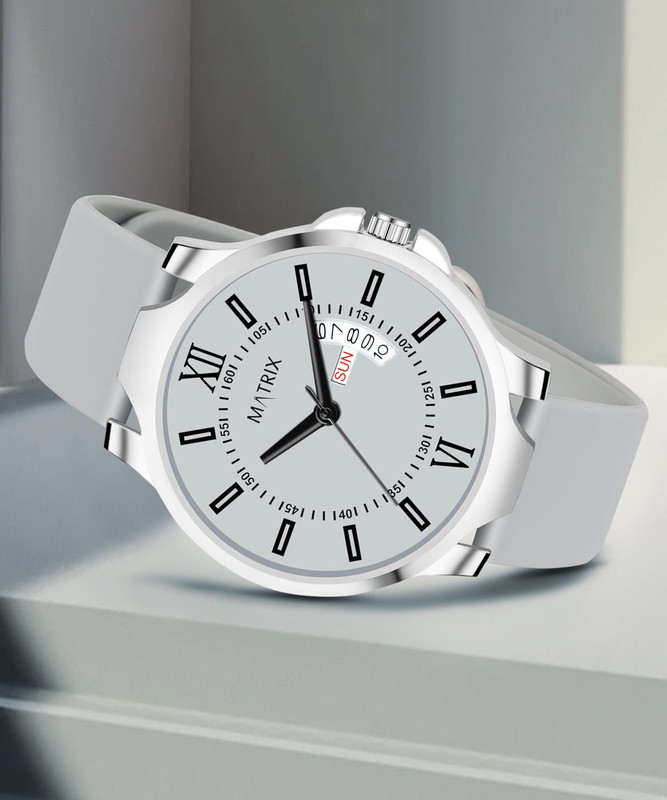 Matrix Softest Silicone Strap Antique 2.0 Day & Date Analog Watch – For Men & Women