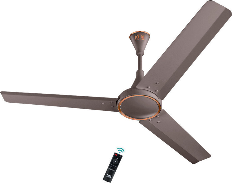 Kuhl Prima A4 65% Power Saving Bldc Ceiling Fan, Bee 5 Star Rating| Free Installation 5 Star 1200 Mm 3 Blade Ceiling Fan(Bldc Motor With Remote | Espresso | Pack Of 1)