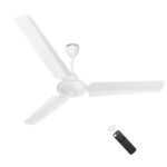Atomberg Ameza 1200Mm Classic Bldc Ceiling Fan With Remote | 5 Star | High Air Delivery | Led Speed Indicator | Low Noise | Classic Design With Power Saving | 2-Year Warranty (Gloss White)
