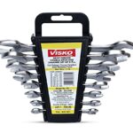 Visko Tools 701 Doe Spanner Set (Silver, 8-Pieces), Open End