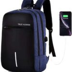 True Human Anti-Theft With Combination Lock, Usb Charging Port, Travel Bag, Laptop Bag Waterproof Backpack(Blue, 32 L)
