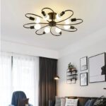 Cruv Chandelier Jhoomar Lights For Bedroom, Restaurants And Over Dining Table (Black) Chandelier Ceiling Lamp(Black)