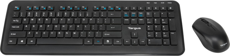 Targus Akm610Ap Keyboard & Mouse Wireless Standard Desktop Keyboard Compatible With Desktop, Laptop, Mac Multimedia_Keys(Black)