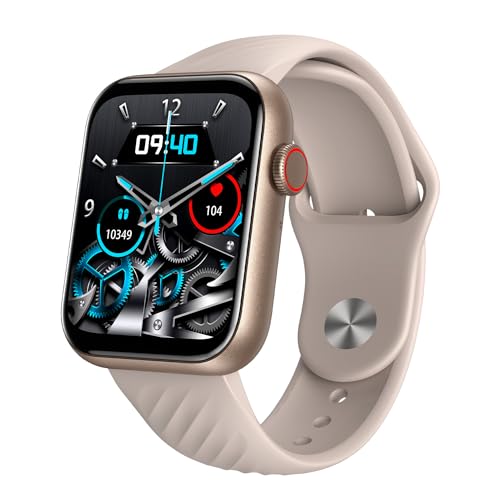 Itel Icon-2 Smartwatch With Bt Calling, 1.83″ Hd Display With A 550 Nits Peak Brightness, Functional Crown, Ip68, 150+ Watch Faces, 24Hr Health Monitor And Voice Assistant (Rose Gold)