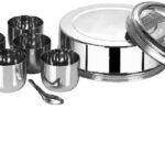 Hm Evotek Aluminium Dinner Set(Steel, Microwave Safe)