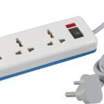 Havells Spikestar Spikegaurd ( 2 Mtr) 4  Socket Extension Boards(White, 1 M)