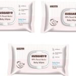 Hushabye 99% Purest Water ,Ph Balance Wet Wipes Pack Of 3(216 Wipes)