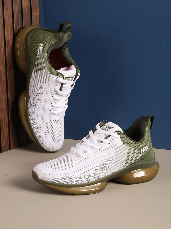 Hrx By Hrithik Roshan Walking Shoes For Men(Olive, White , 9)