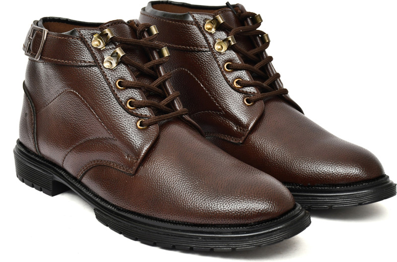 Aiza Traders Boots For Men(Brown , 7)