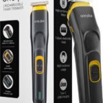 One Plus Op 11 Cordless Professional Hair Trimmer Titanium Coated Blade Waterproof Trimmer 120 Min Runtime 4 Length Settings(Black, Yellow)