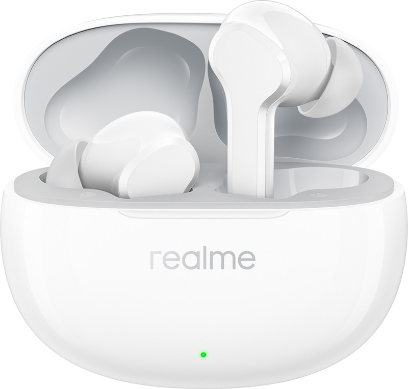 Realme Buds T110 (Rma2306) With Ai Enc For Calls, 38 Hours Of Playback And Deep Bass Bluetooth(Pop White, True Wireless)