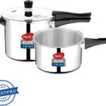 Pigeon Elite Shine And 2 L, 3 L Outer Lid Induction Bottom Pressure Cooker(Triply)