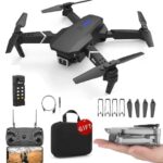 Drone With 4K Camera Foldable 1080P Hd Drone With Fpv Live Video, Smart Gestures Selfie, Altitude, Off/Landing, Car 3D Series Flips, Headless Shade Mode, Aerial Photography Sun (Multicolour)