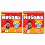 Huggies Comfy Baby Diaper Pants, Upto 50% Faster Absorption – L(48 Pieces)