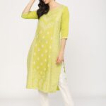 Ketch Women Printed Straight Kurta(Multicolor)
