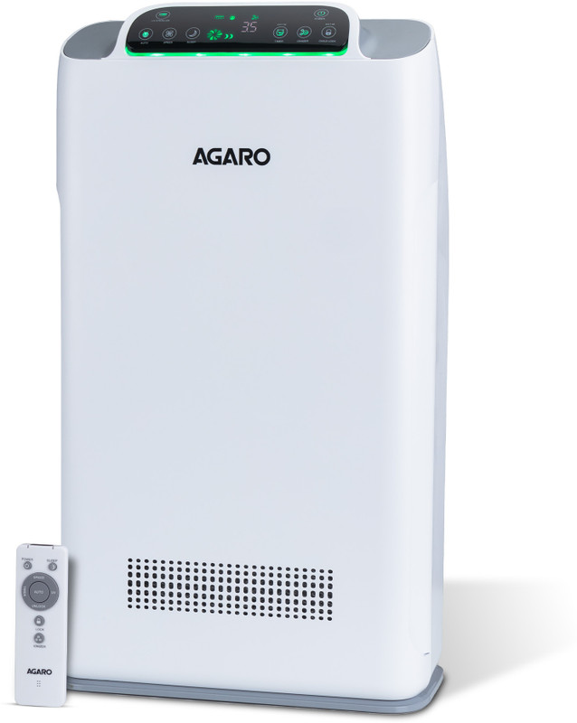 Agaro Imperial Air Purifier, 7 Stage Purification System, Anion Generator, True Hepa Portable Room Air Purifier(White)