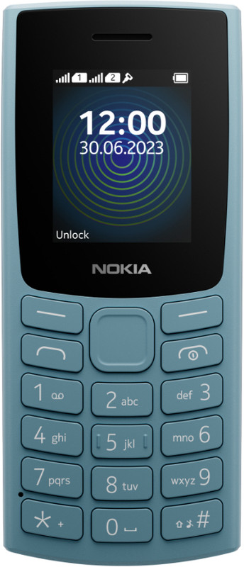 Nokia 110 Dual Sim, Keypad Mobile With Wireless Fm Radio, Bluetooth And Rear Camera(Cloudy Blue)