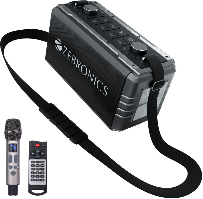 Zebronics Zeb Music Bomb 2 80 W Bluetooth Party Speaker(Grey, Mono Channel)