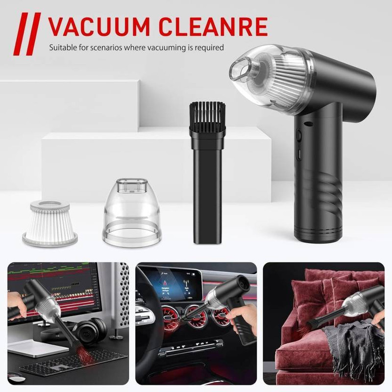 Jerito 3 In 1 Vacuum Cleaner Three-In-One Vacuum Cleaner Vehicle Interior Cleaner(300 G)