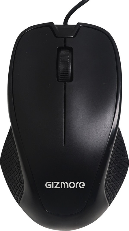 Gizmore Giz-M002 Wired Ambidextrous Optical Mouse(Usb 2.0, Black)