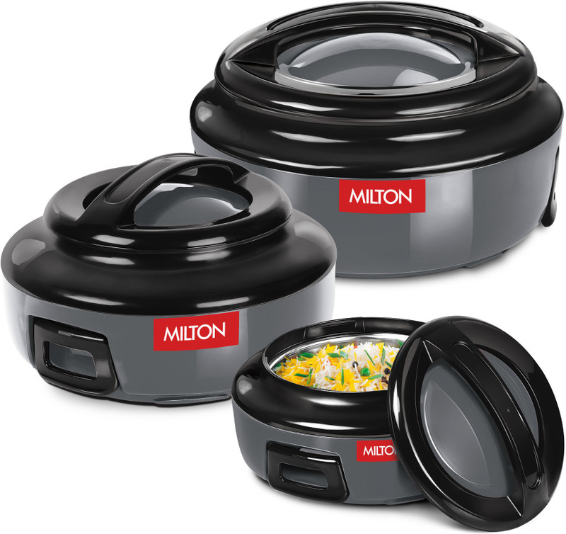 Milton Ernesto Jr. Thermoware Casserole Set(420 Ml, 850 Ml, 1430 Ml)