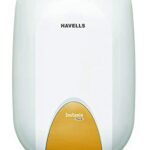 Havells Instanio Prime 15 Litre Storage Water Heater (Geyser)| Temp. Sensing Color Changing Led Indicator | Glass Coated Anti Rust Tank| Warranty: 5 Year On Tank | High Rise Compatible (White Mustard)
