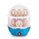 Longway Eggo 350 Watt Egg Boiler/Cooker For Steaming, Cooking & Boiling (Blue, 14 Eggs)