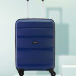 American Tourister Amt Brandon Sp 75Cm-Blue Check-In Suitcase 4 Wheels – 29 Inch
