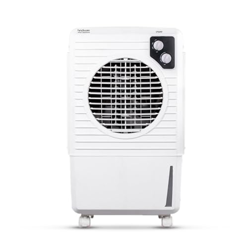 Hindware Smart Appliances | Cruzo 25L Personal Air Cooler In Summer With Exclusive Insect And Dust Free Filter Technology | Ice Chamber & Honeycomb Pad | Inverter Compatible (Black & White)