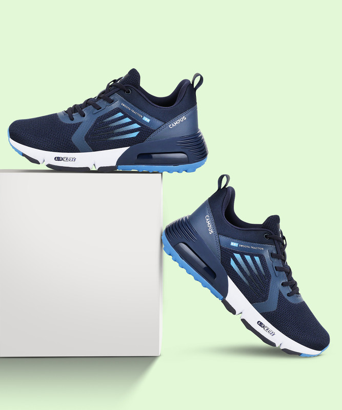 Campus Tormentor Walking Shoes For Men(Navy , 9)