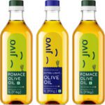 Jivo Extra Light 1L+Pomace 1L+Pomace 1L (Pack Of 3) 3L Olive Oil Plastic Bottle(3 X 1 L)