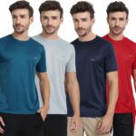 Ftx Solid Men Round Neck Multicolor T-Shirt