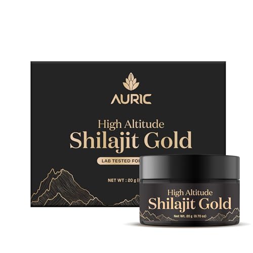 Auric Lab Certified Shilajit/Shilajeet Gold Resin 20G | Boost Stamina, Strength & Improve Focus