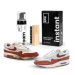 Shoegr Instant Sports Shoe Cleaning Kit | 150Ml Shoe Cleaning Foam & 1 All-Purpose Brush, White Shoe Cleaning Kit, Shoe Cleaner Kit For Sneakers, Suede, Rubber | Shoe Cleaner Foam Spray (Pack Of 1)