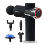 Lifelong Gun Massager For Pain Relief With Cold Compression & 99 Speed Settings – Rechargeable, 5 Massage Heads, 3 Modes For Full Body Deep Tissue Percussion Massage For Muscles Of Back, Neck, Shoulder, Hand, Foot, Head & Leg