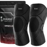Cockatoo Knee Support For Men,Knee Cap Compression Support For Gym Running, Cycling, Sports, Jogging, Workout Pain Relief,Material: Nylon & Spandex(Pack Of Two) (C-Knee-222-Black, S)