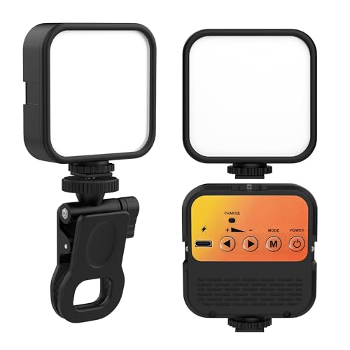 Tygot Tg-X100 Led Video Light For Phone, Camera, Laptop, Meeting, Photography, And Lighting, With Clip & Type C, Dimmable & Rechargeable For Selfie Stick Tripod, 2000Mah, 4.5W