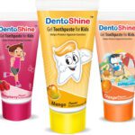 Dentoshine Gel Toothpaste For Kids – Pack Of 3 Flavors (Orange, Raspberry & Mango) Toothpaste(240 G, Pack Of 3)