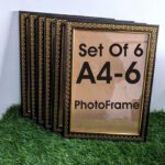 Stuthi Arts Wood Wall Photo Frame(Gold, 6 Photo(S), A4)