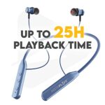 Instaplay Instabuds Pro Bt 5.0 Wireless On Ear Headphones With Metal Earbuds,Extra Bass, 24Hrs Playtime, Lightweight Neckband, Sweat-Resistant Magnetic Earbuds, Voice Assistant & Mic – (Royal Blue)