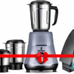 Growsmart Powerful Hydrogrind Heavy Duty Motor With 1100W Dry Iron 750 W Juicer Mixer Grinder(Hydrogrind 3 Jar Combo | 3 Jars | Grey Black)