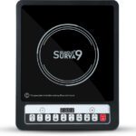 Unidus 1350 W Induction Cooktop Push Button(Black, S9 1350W Induction With Toughened Glass)