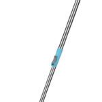 Mopkart Floor Cleaner Mop Stick Rod Stainless Steel Mop Handle With 1 Microfiber Head Mop Head And Rod(Blue, Steel 1.27 M)