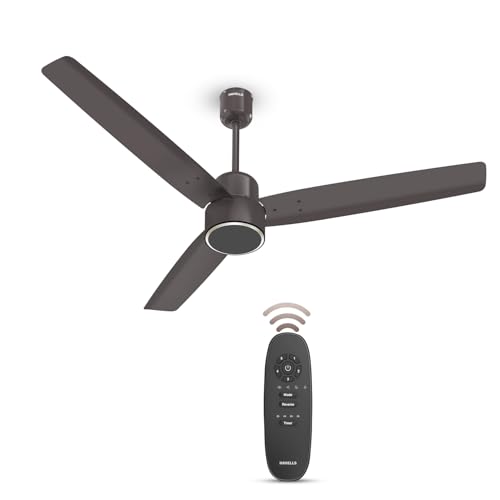 Havells Fab Bldc Pro I 1200 Mm Decorative Ceiling Fan With 100% Pure Copper|Remote Controlled|Watt: 30|Air Flow: 225 Cmm|Speed: 350 Rpm|2 Years Warranty (Cocoa Brown)